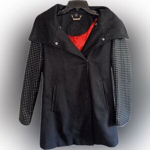 Studded Sleeve Jou Jou Peacoat